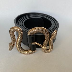 Polyurethane Edgy Snake Belt